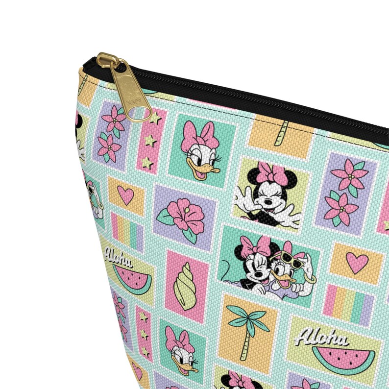 Minnie Mouse Travel Zipper Pouch, Disney Makeup Bag, Cosmetic Organizer, Kids Pencil Case, Magical Stationary, Women's Toiletry Bag Gift