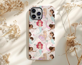Disney Phone Case, Princess iPhone Cases, iPhone 14, 15 Pro, 16 Max, 17 Air, Samsung Galaxy, Google Pixel Cover, Mermaid Ariel Gift for Her