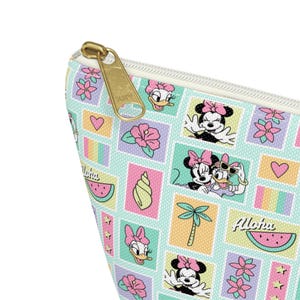 Minnie Mouse Travel Zipper Pouch, Disney Makeup Bag, Cosmetic Organizer, Kids Pencil Case, Magical Stationary, Women's Toiletry Bag Gift
