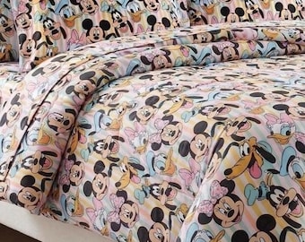 Musse Pigg sängkläder, Disney Pals täcke och filt för småbarn, barnrumsset, tjockt överkast för pojkar och flickor, present till barnens första födelsedag