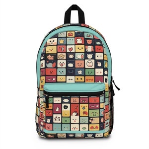 Retro Kawaii Backpack: Waterproof Knapsack