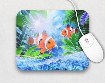 Frutiger Aero Mouse Pad, 9&quot;x8&quot; Retro Computer, 2000s Y2K Futurism Aesthetic, Back To School Gift Rectangle Shape for Home, Office, Gaming