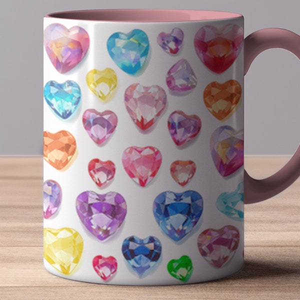 Hübsche Edelsteine, glitzernde Steine - glänzende Akzent Tasse - Muttertags Geschenk/Freundschaft/Tochter - Für Sie