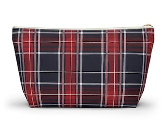 Tartan Plaid Accessory Pouch – Scottish Travel Bag, Cosmetic Bag
