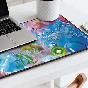 Frutiger Aero Underwater Computer Desk Mat, Vintage Nostalgic 2000s