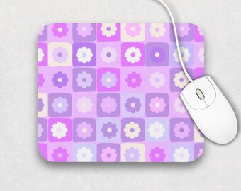 Pastel Purple Y2K Mouse Pad: Retro Lilac Gaming Desk Decor