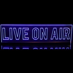 Customizable Live On Air Home Studio Streaming Recording LED Lighted Sign Plaque Personalized 18811 18810 Made In USA