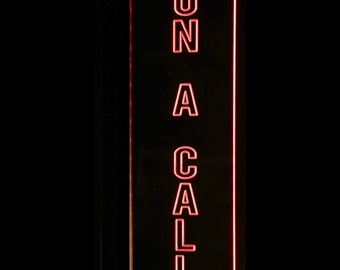 Customizable On A Call Business Sign LED Lighted Sign Plaque Personalized 18804 Made In USA