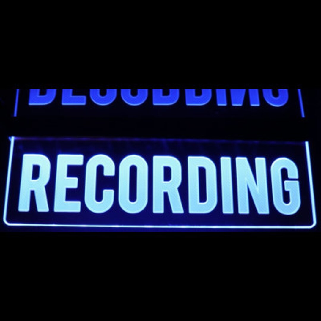Customizable Home Studio Streaming Recording LED Lighted Sign Plaque ...