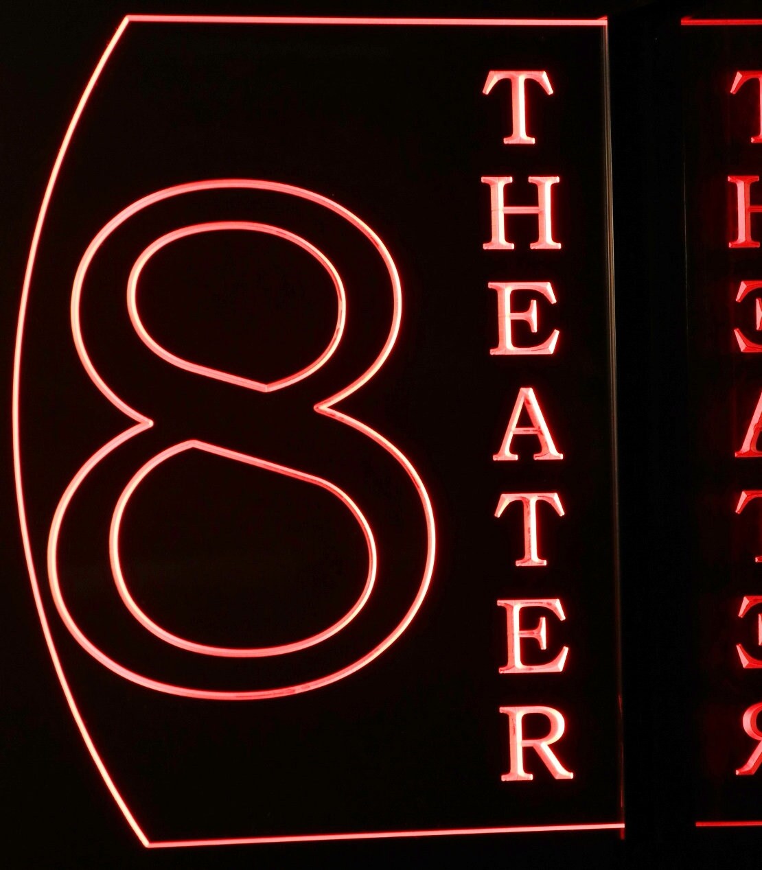 Customizable Home Movie Theater Studio Cinema LED Lighted Sign Plaque ...