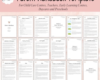Parent Handbook - Childcare Centre Template