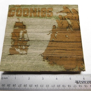 Laser Engraved Goonies Pirate Ship Sign