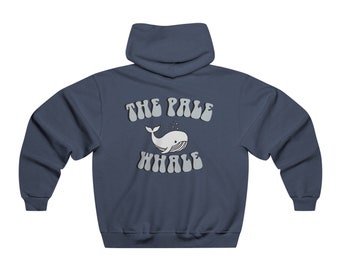 The Pale Whale Summer Hoodie, Beach Whale Sweatshirt