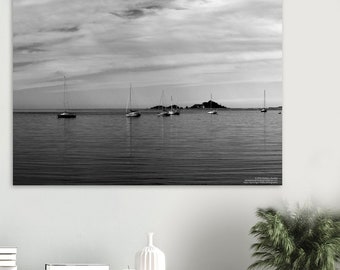Quiet sailboats - Premium Semi-Glossy Paper Poster