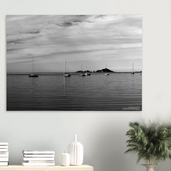 Quiet sailboats - Premium Semi-Glossy Paper Poster