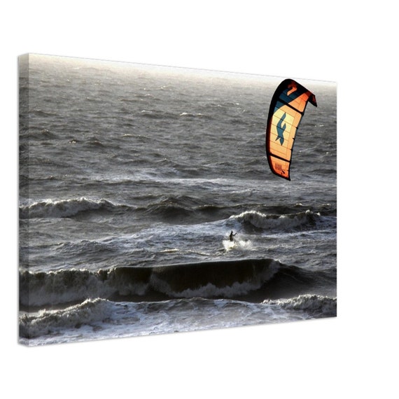 Kite surfing in Holland - Canvas