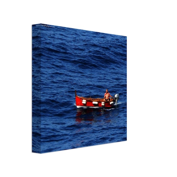 Fisherman in Sicily - Canvas