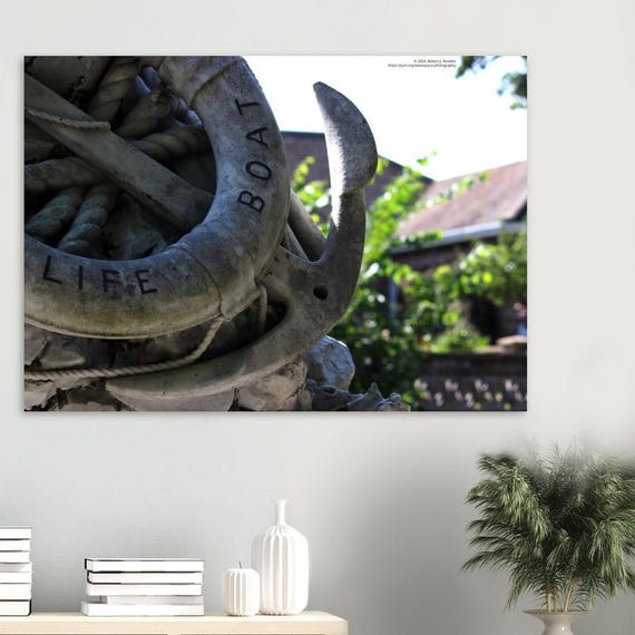 Lifeboat memorial color - Premium Semi-Glossy Paper Poster