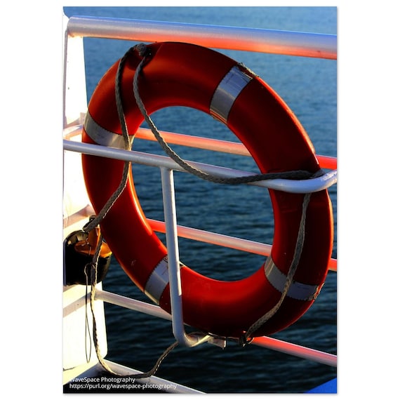 Life Ring Buoy - UK - On Premium Semi-Glossy Paper Poster
