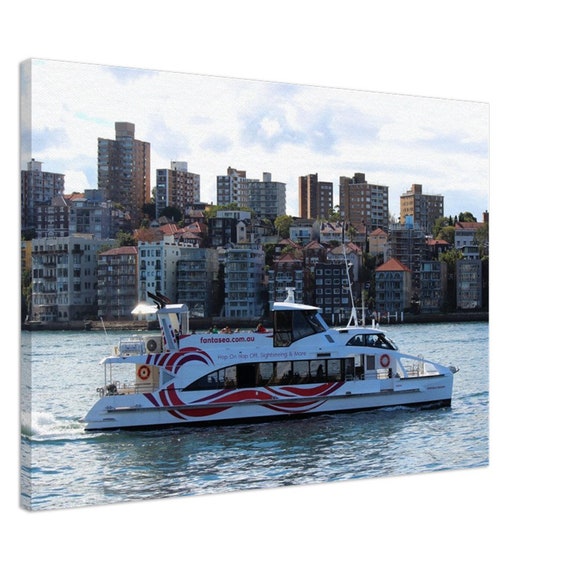Sydney boat skyscape Canvas