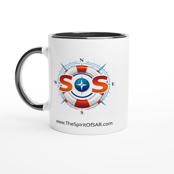 Spirit of Search and Rescue SoS Dual Logo - 11oz Ceramic Mug Ceramic Black
