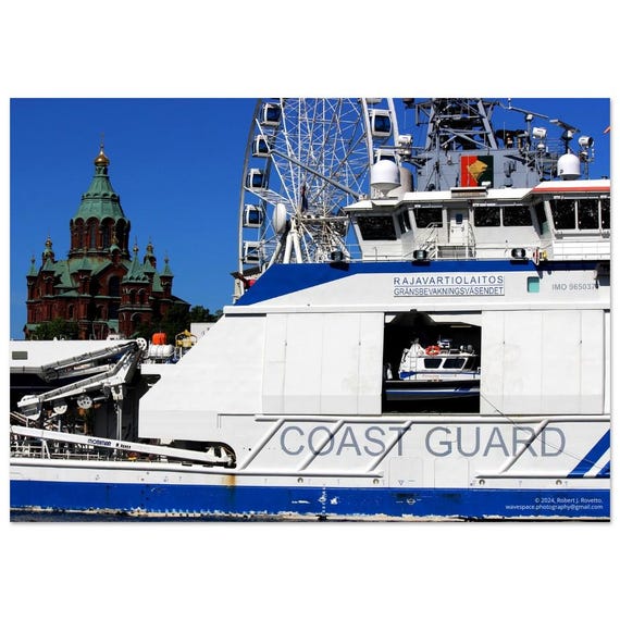 Finland Coast Guard - Helsinki - Premium Semi-Glossy Paper Poster
