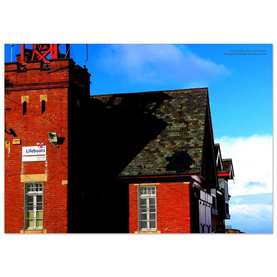 Life-boat station side - UK Premium Matte Paper Poster