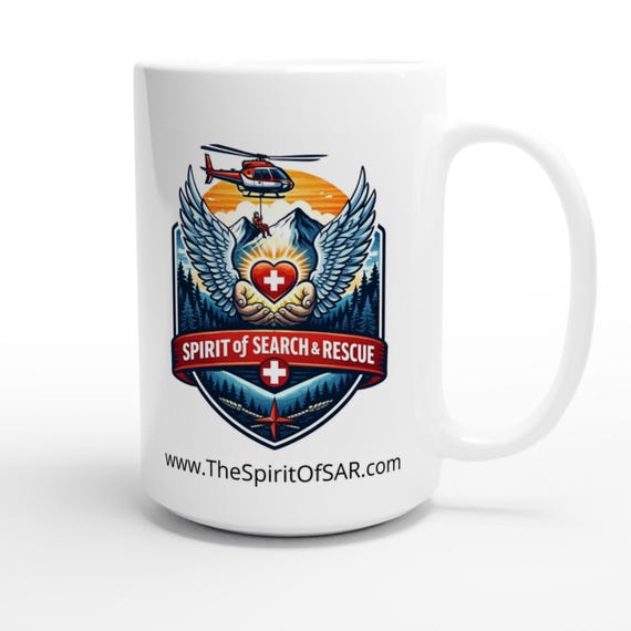 Spirit of Search and Rescue White 15oz Ceramic Mug - Shine