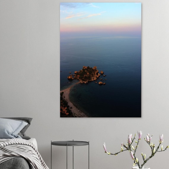 Isola Bella, Sicily Print – Coastal View Semi-Gloss Poster