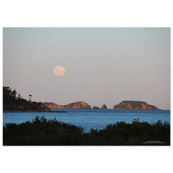 Moon over Tolgates - On Premium Semi-Glossy Paper Poster