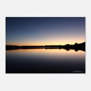 Canberra Reflective Sunset - Premium Semi-Glossy Paper Poster