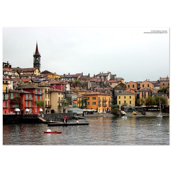 Lake Como Streets - Premium Semi-Glossy Paper Poster