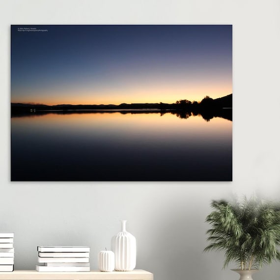Reflective Sunset - Canberra - on Premium Semi-Glossy Paper Poster