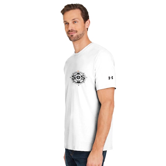 Men's Athletic Crewneck T-Shirt | Under Armour 1383264 White/black