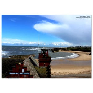 Rescue Boat Station View - UK - Premium Semi-Glossy Paper Poster