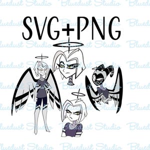 Digital Download Lute SVG and PNG Hazbin Hotel Vector files