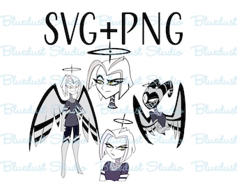 Digital Download Lute SVG and PNG Hazbin Hotel Vector files