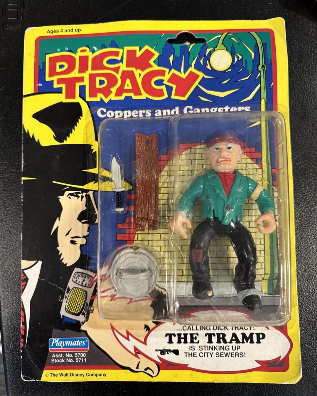 Figurine THE TRAMP – Dick Tracy Movie 1990 – Par Playmates – NEUF Sous Blister