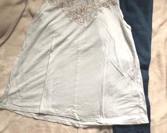 Lucky Brand Embroidered Tee