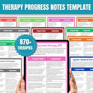 Therapy Progress Notes Template | Therapy Intervention | Therapy Cheat Sheet | Counselor Cheat Sheet | PDF