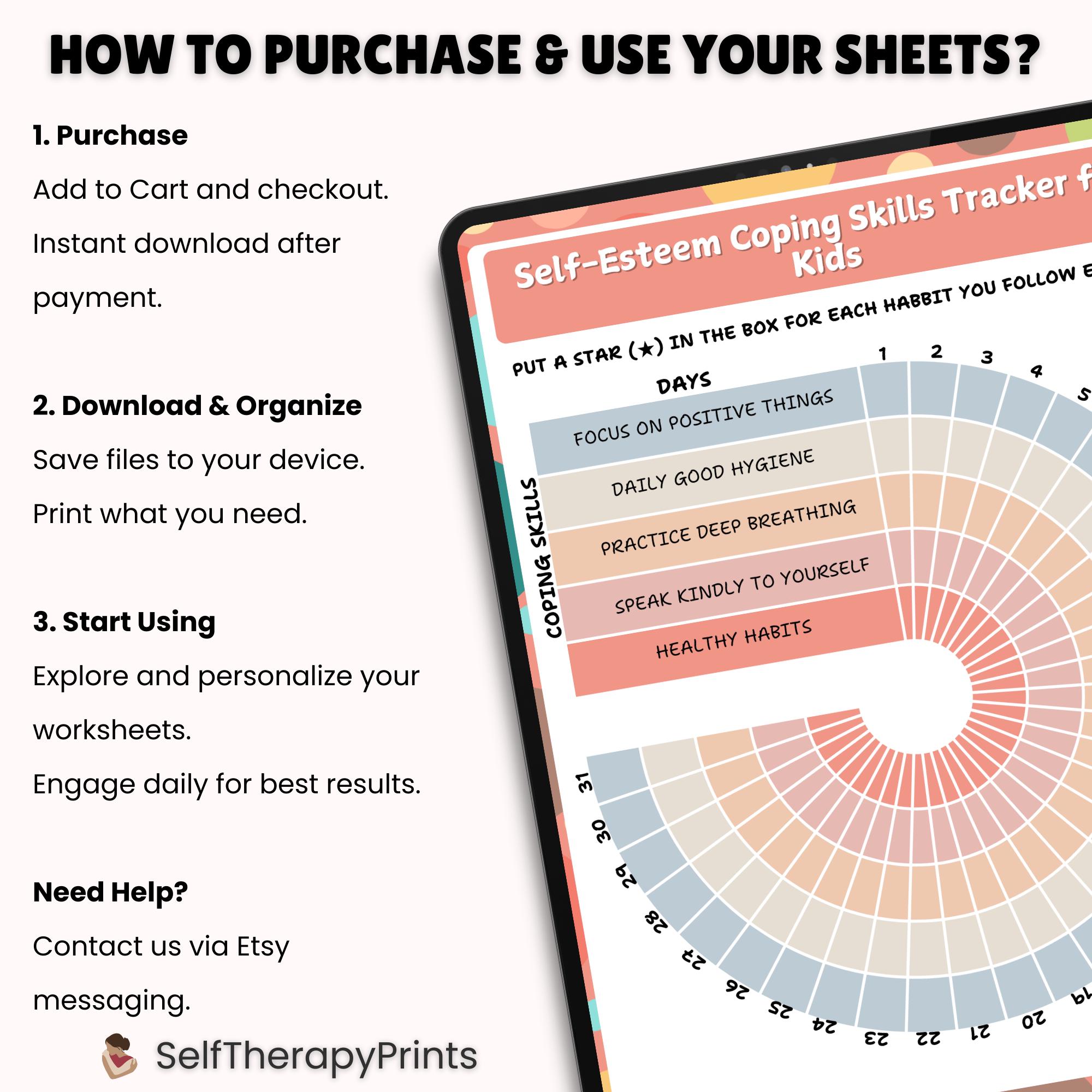 Self Esteem Worksheet for Teens | Self Esteem Workbook | Teens ...