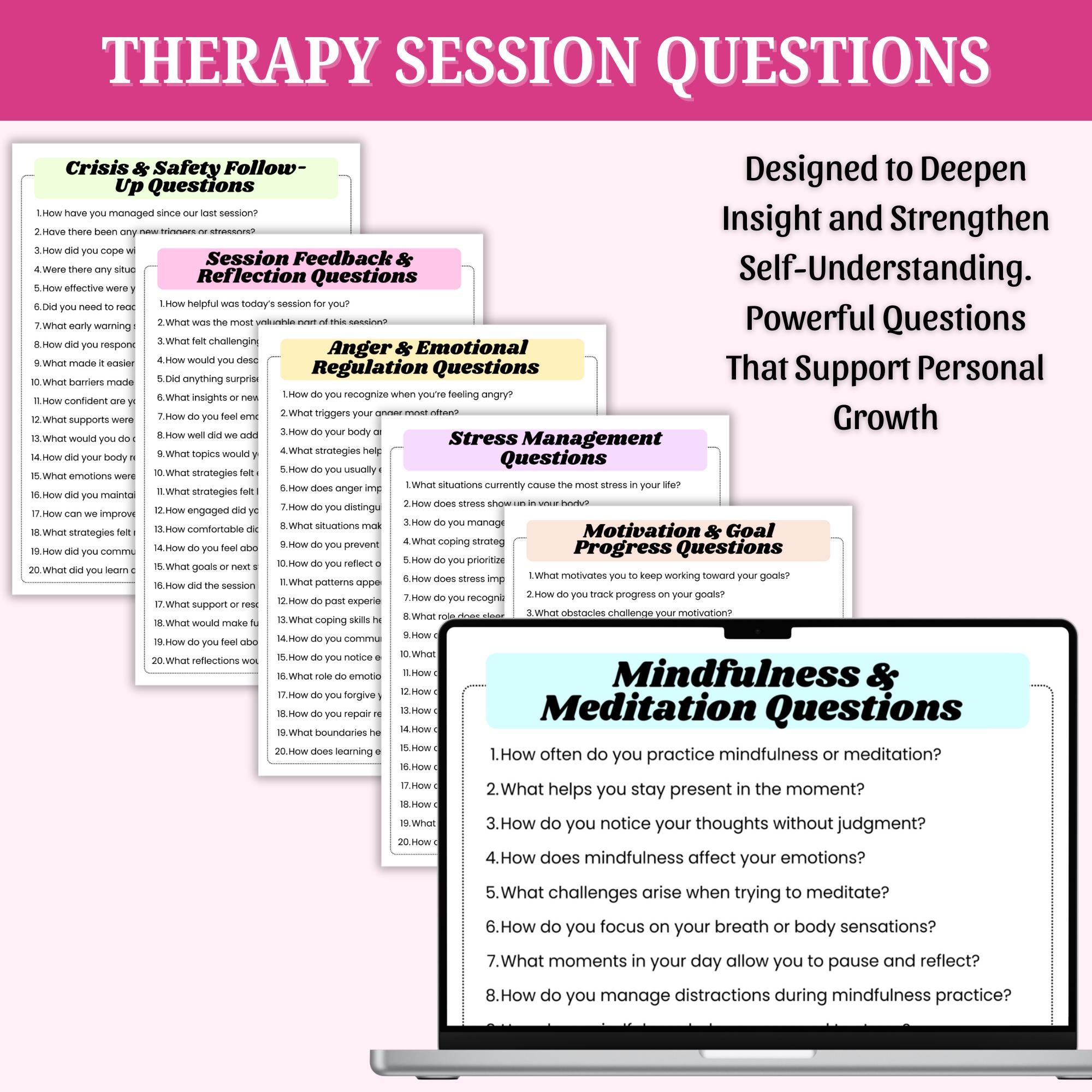 Relaxation Questions Group.pdf Therapy Session Questions | Therapy Interventions | Counseling Notes ...