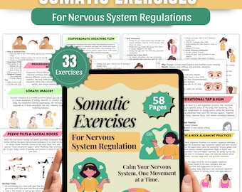 Esercizi somatici per la regolazione del sistema nervoso / Quaderno di esercizi per il nervo vago / Guarigione del trauma / Strumenti di terapia somatica / Guida alla guarigione