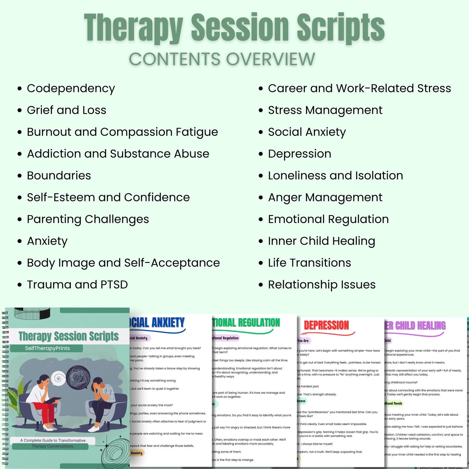 800+ Therapy Session Scripts for Therapists | Therapist Resource ...