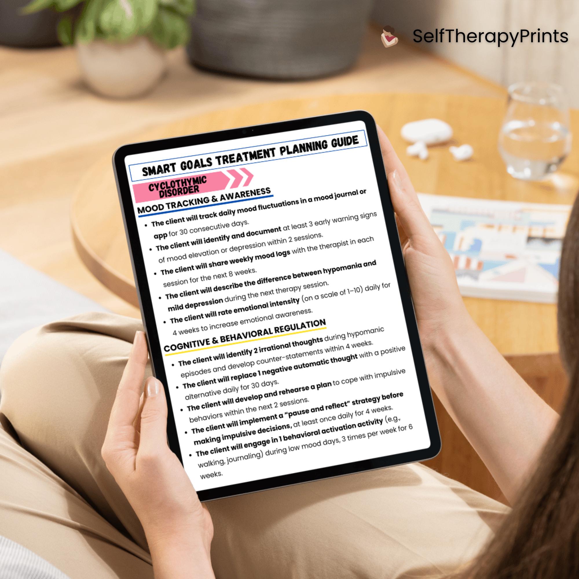 Smart Therapy Chart.pdf 750 Therapy SMART Goals Treatment Planning | Therapy Goals | Therapy ...