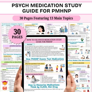 Psych Medication Study Guide For PMHNP | Psych Meds | PMHNP Notes | Mental Health NP | Psychopharmacology