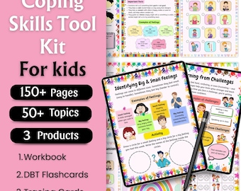 Coping Skills Toolkit for Kids | Emotional Regulation | Self-Regulation Workbook | Coping Strategies | Mindfulness Activities