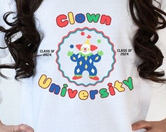 Clown University Sweatshirt: Retro Clowncore Crewneck