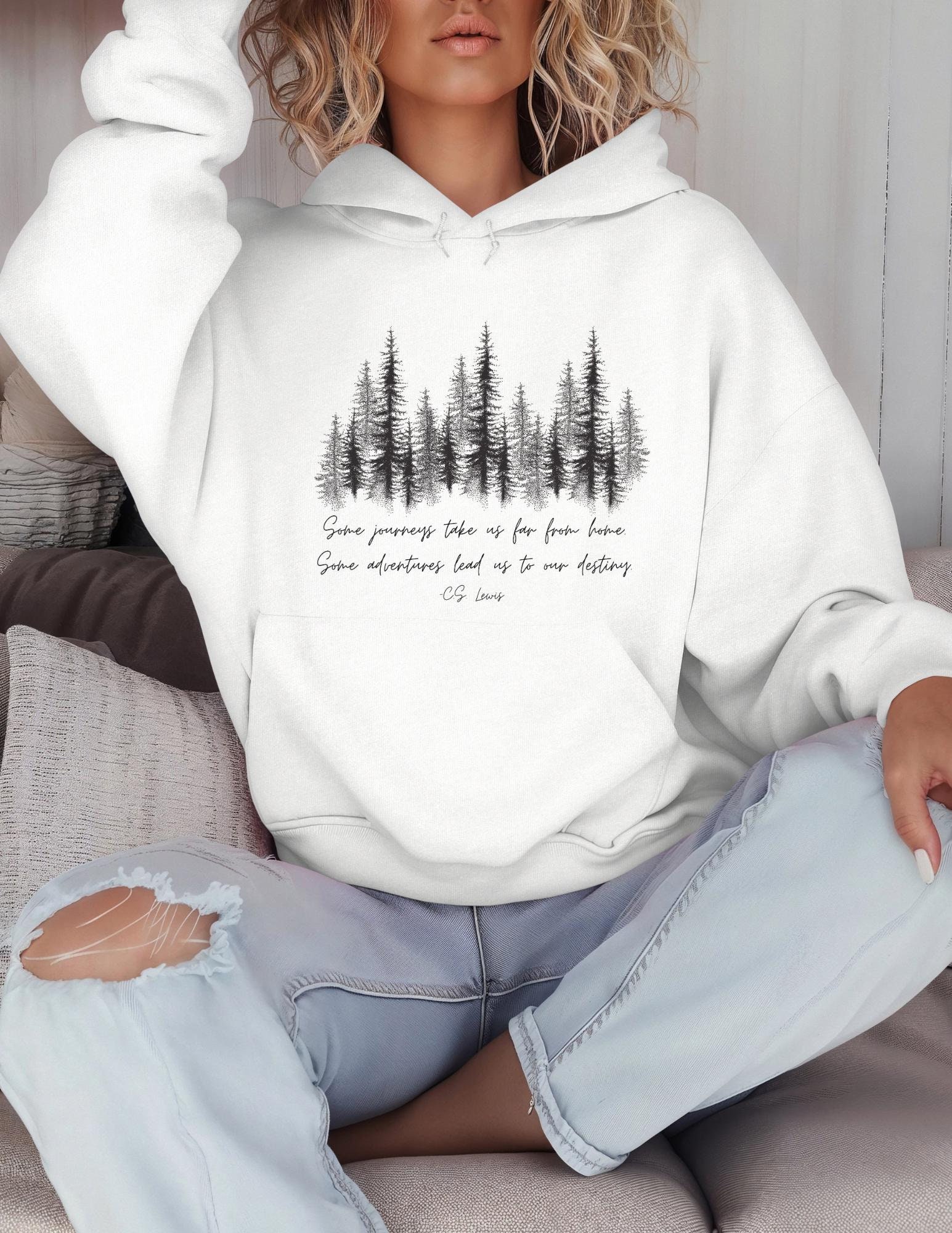 C.S. Lewis Quote Unisex Heavy Blend™ Hooded Sweatshirt, Christian Hoodie, Book Lover Sweatshirt, Journey C.S. Lewis Hoodie, Narnia Hoodie