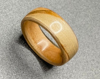 Maple Burl Bentwood Ring - Rustic Elegance for Everyday Wear